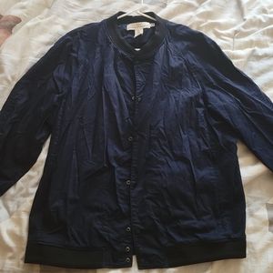 H&M L.O.G.G. light bomber jacket XL navy blue